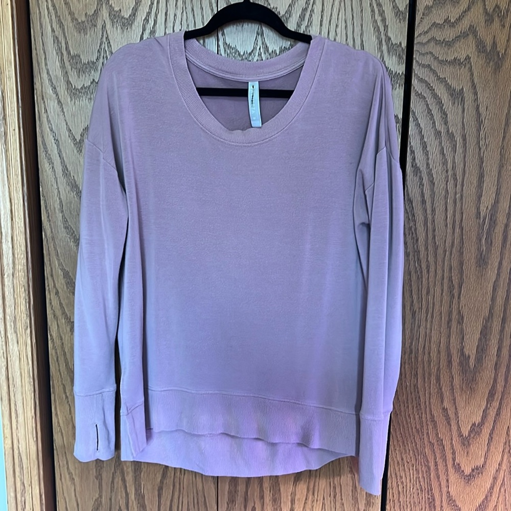 Athleta Coaster Luxe Sweatshirt Oversized Relaxed Fit Dusty Rose